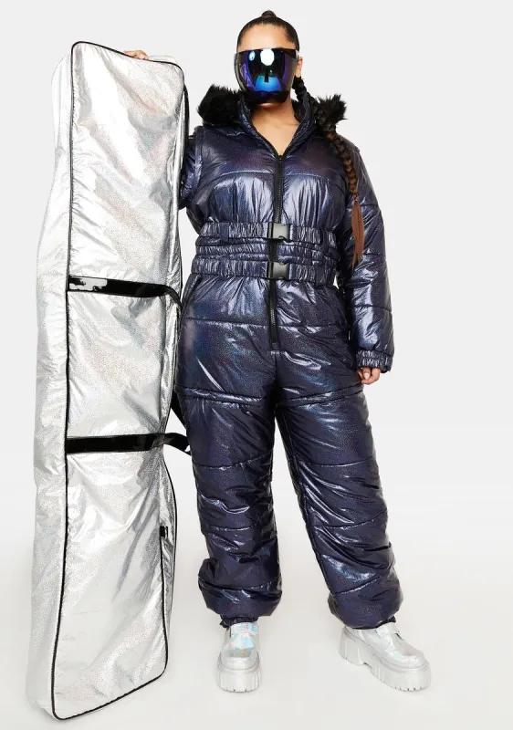 Plus Eclipse Aurora Beam Metallic Snowsuit sold by Dolls Kill