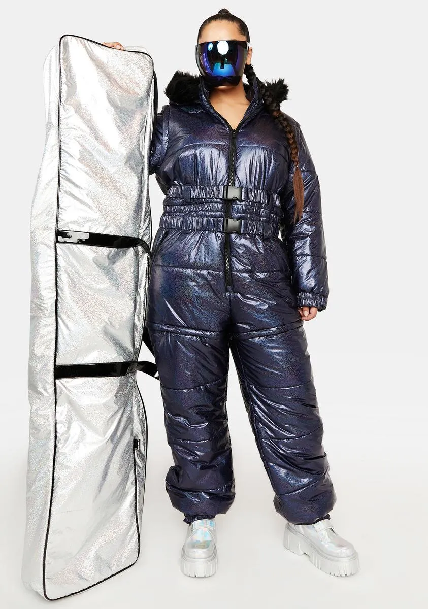Plus Eclipse Aurora Beam Metallic Snowsuit sold by Dolls Kill