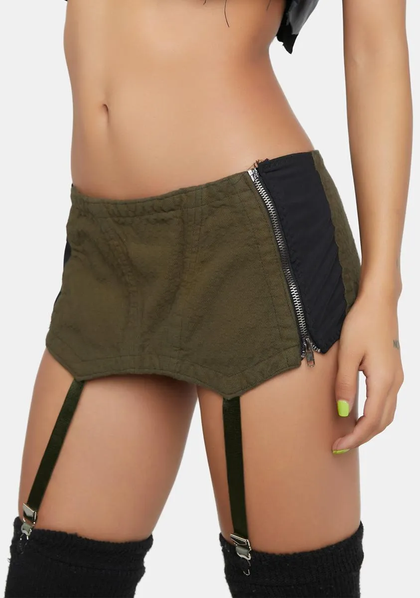 Garter Jewel Mini Skirt sold by Dolls Kill