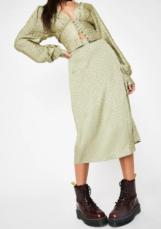 Sage Saika Skirt sold by Dolls Kill