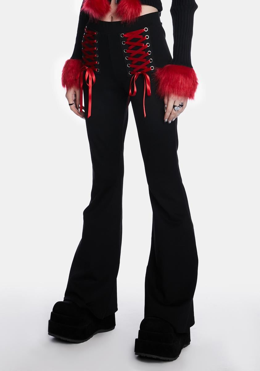 Hot Bloodline Lace Up Leggings sold by Dolls Kill product image thumbnail 4