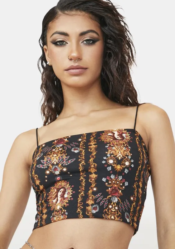 Aren't You Lovely Crop Top sold by Dolls Kill