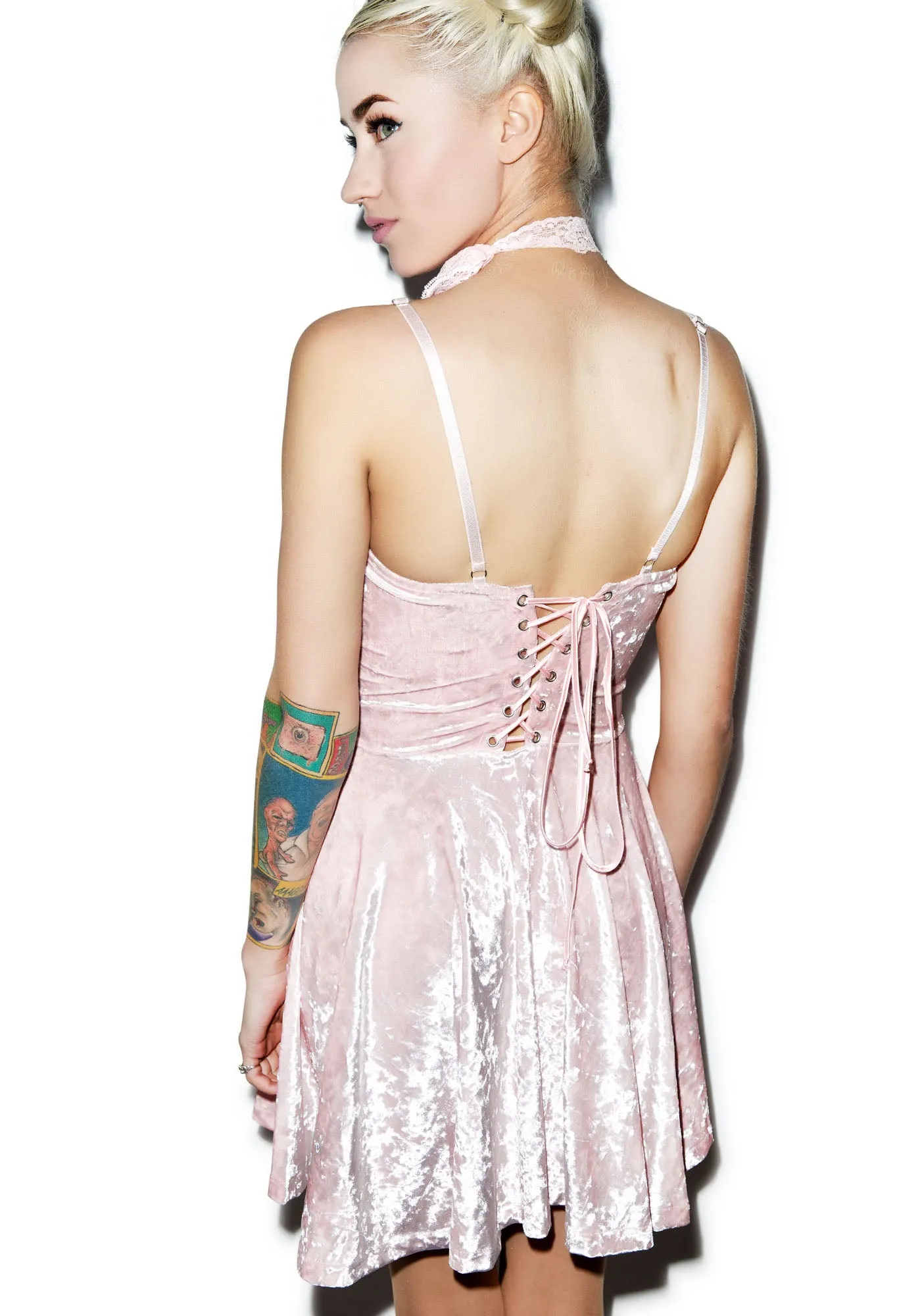 Your Velvet Crush Dress sold by Dolls Kill product image thumbnail 3