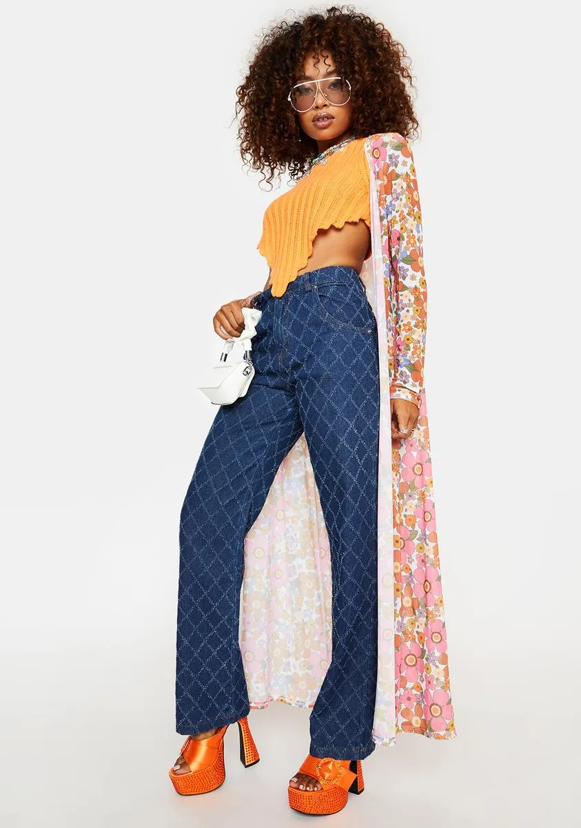 Made U Rich Diamond Print Jeans sold by Dolls Kill product image thumbnail 2