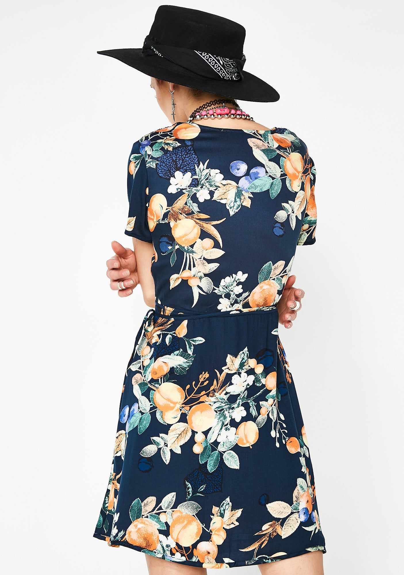 Citrine Queen Wrap Dress sold by Dolls Kill product image thumbnail 4