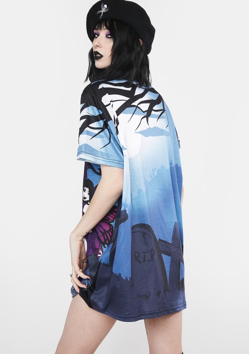 Casting Mischief Oversized Tee sold by Dolls Kill product image thumbnail 4