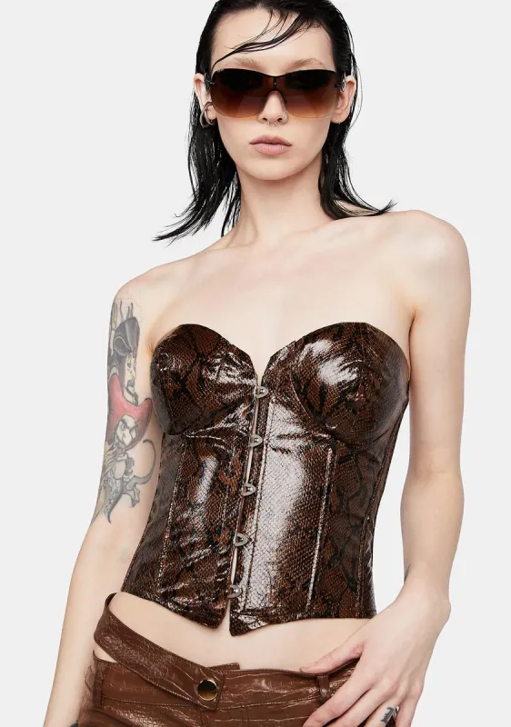 Safari Mode Corset Top sold by Dolls Kill