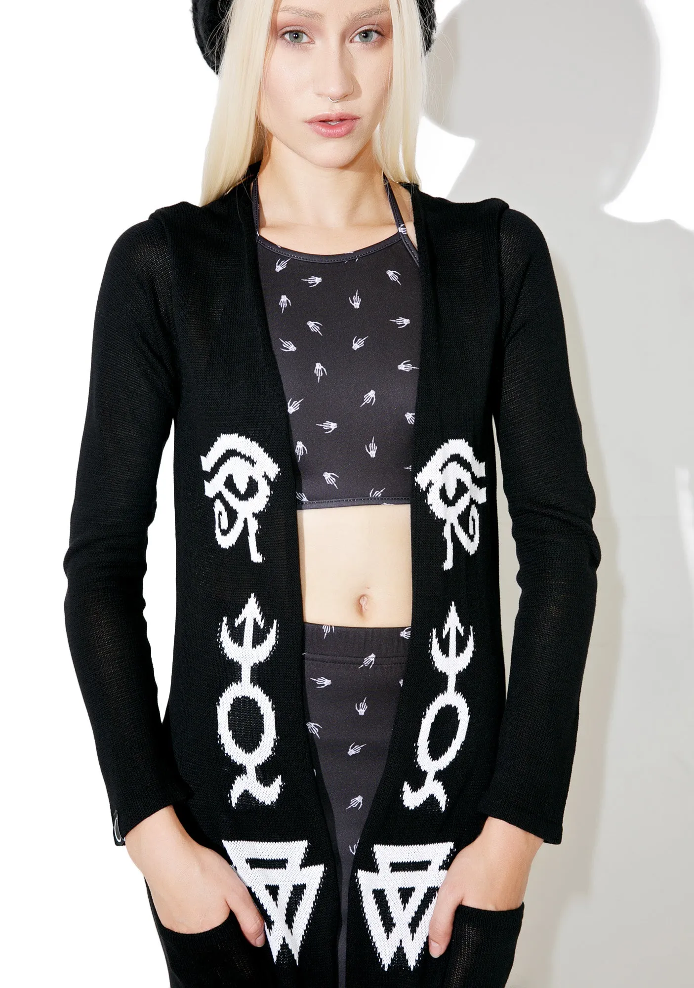 Space Dust Knit Cardigan sold by Dolls Kill product image thumbnail 3
