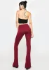 Burgundy Changing Lives Front Slit Leggings sold by Dolls Kill