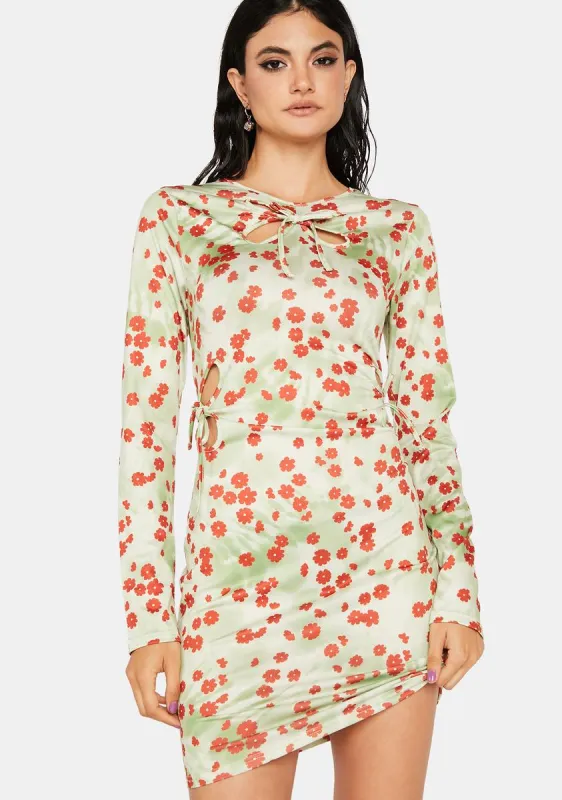 Floral Mini Dress sold by Dolls Kill