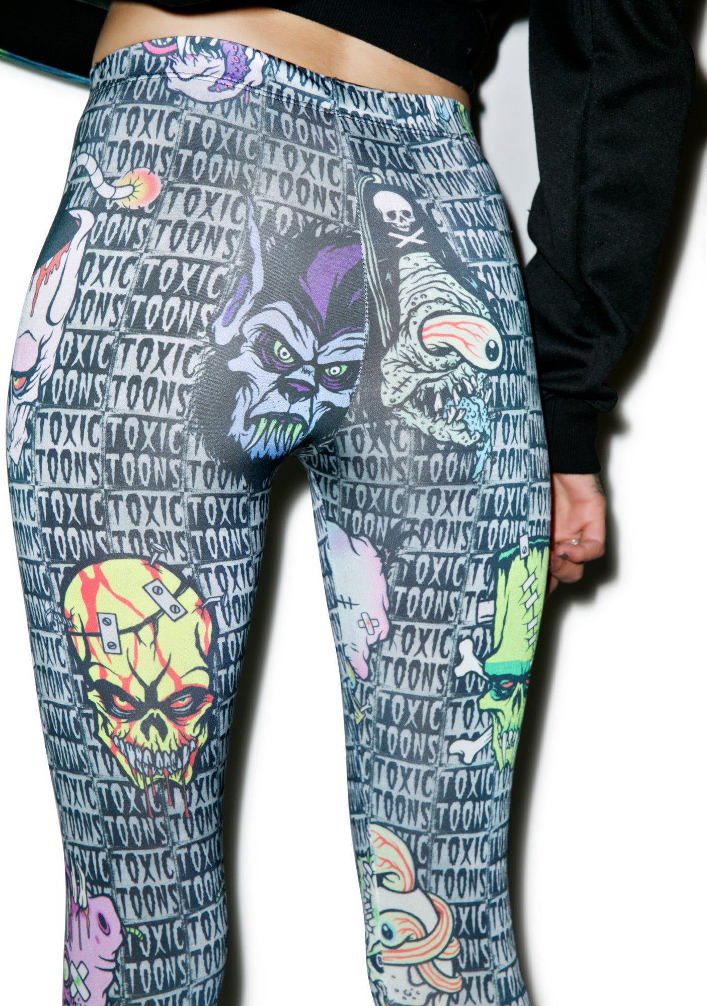 Toxic Toons Ugly Head Leggings sold by Dolls Kill product image thumbnail 4