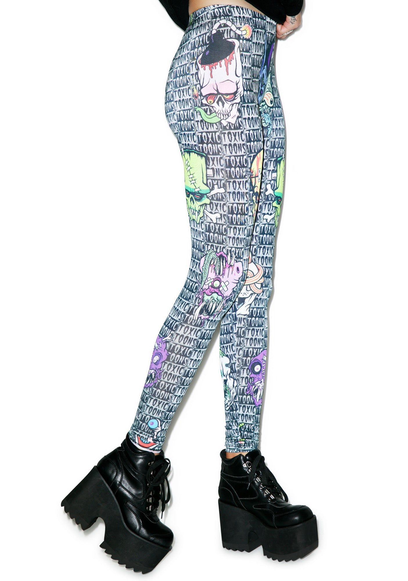 Toxic Toons Ugly Head Leggings sold by Dolls Kill product image thumbnail 2