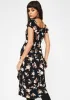 Peach Rose Milla Midi Dress sold by Dolls Kill