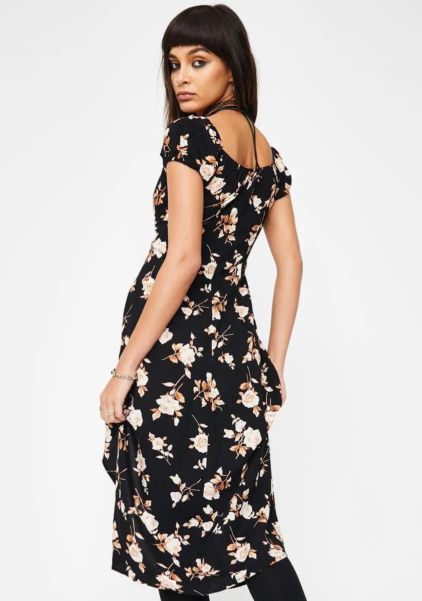 Peach Rose Milla Midi Dress sold by Dolls Kill product image thumbnail 4