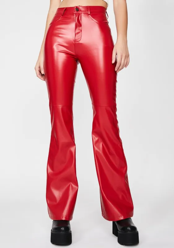Rowdy Ride Flare Pants sold by Dolls Kill