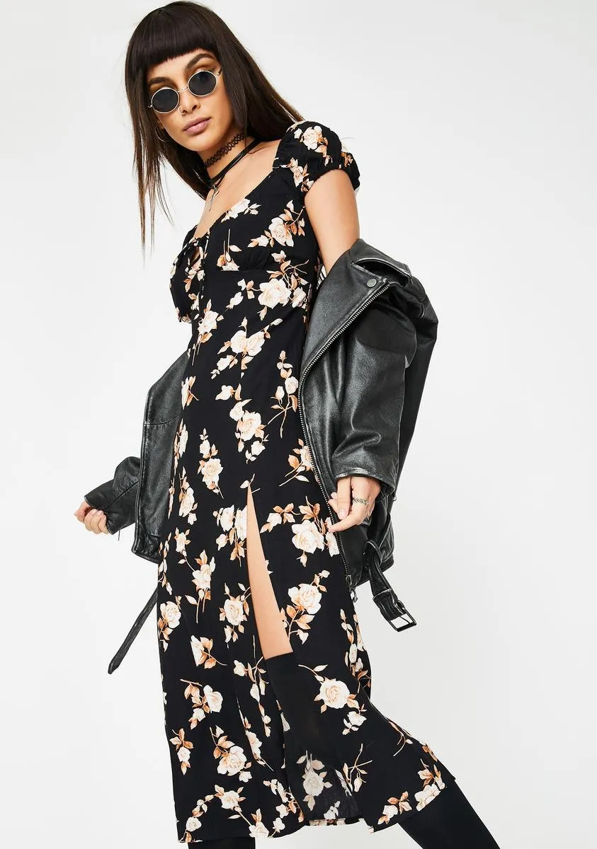 Peach Rose Milla Midi Dress sold by Dolls Kill product image thumbnail 2