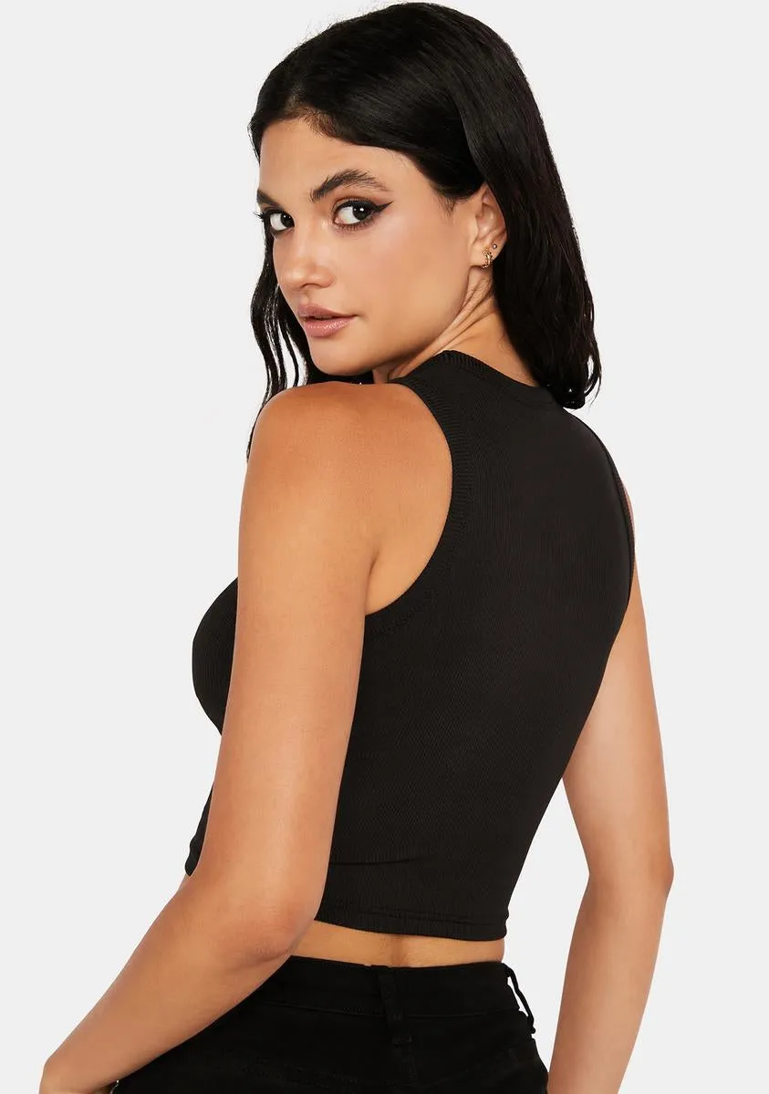 On The Rocks Lace-Up Crop Top sold by Dolls Kill product image thumbnail 4