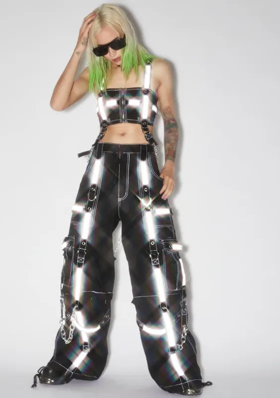 Reflector DS Wide Leg Pants sold by Dolls Kill