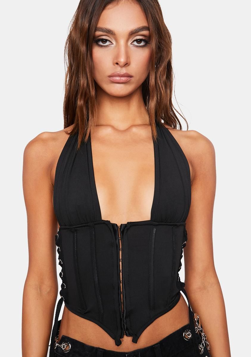 Nobody's Side Piece Crop Top sold by Dolls Kill