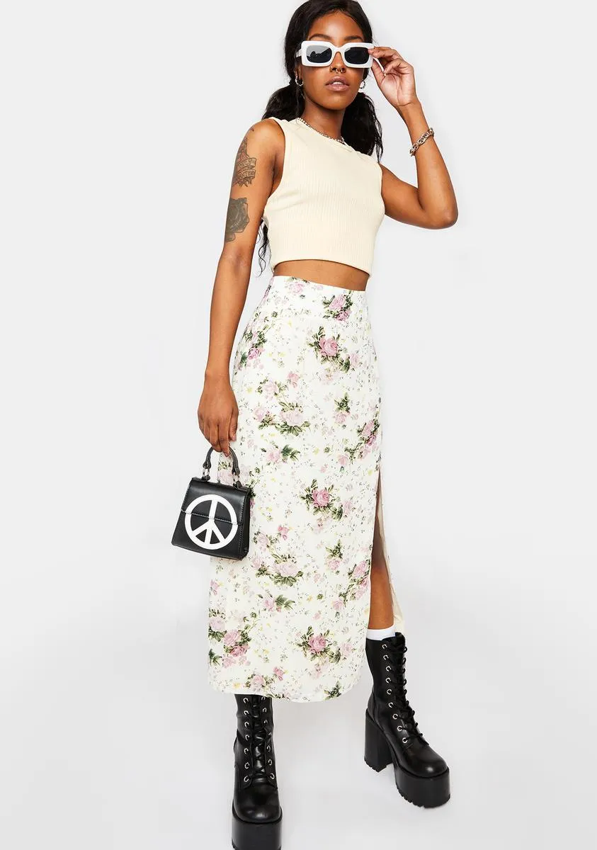 Sand Amelia Rib Tank Top sold by Dolls Kill product image thumbnail 3