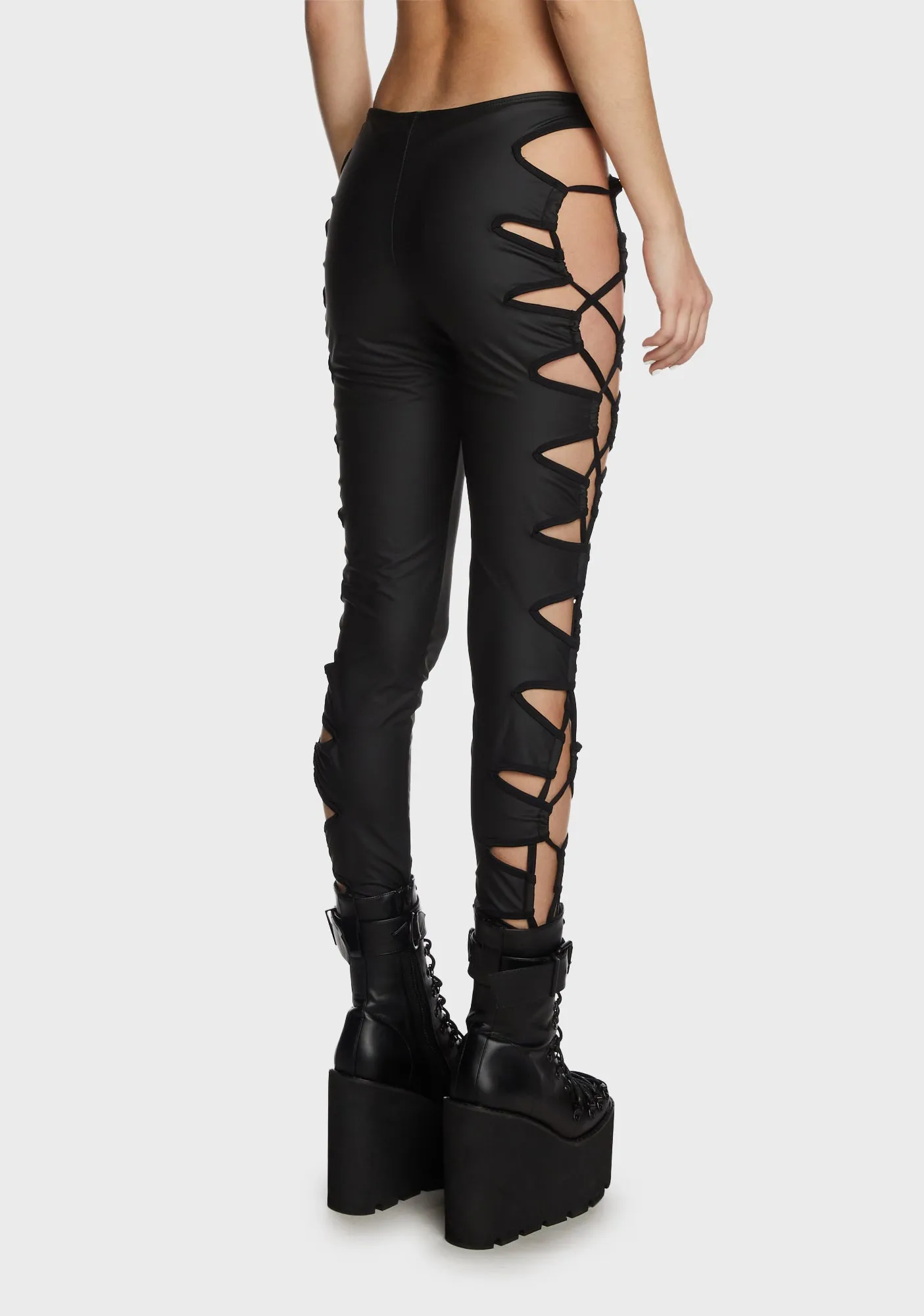 Took The Night Lace-Up Pants sold by Dolls Kill product image thumbnail 3