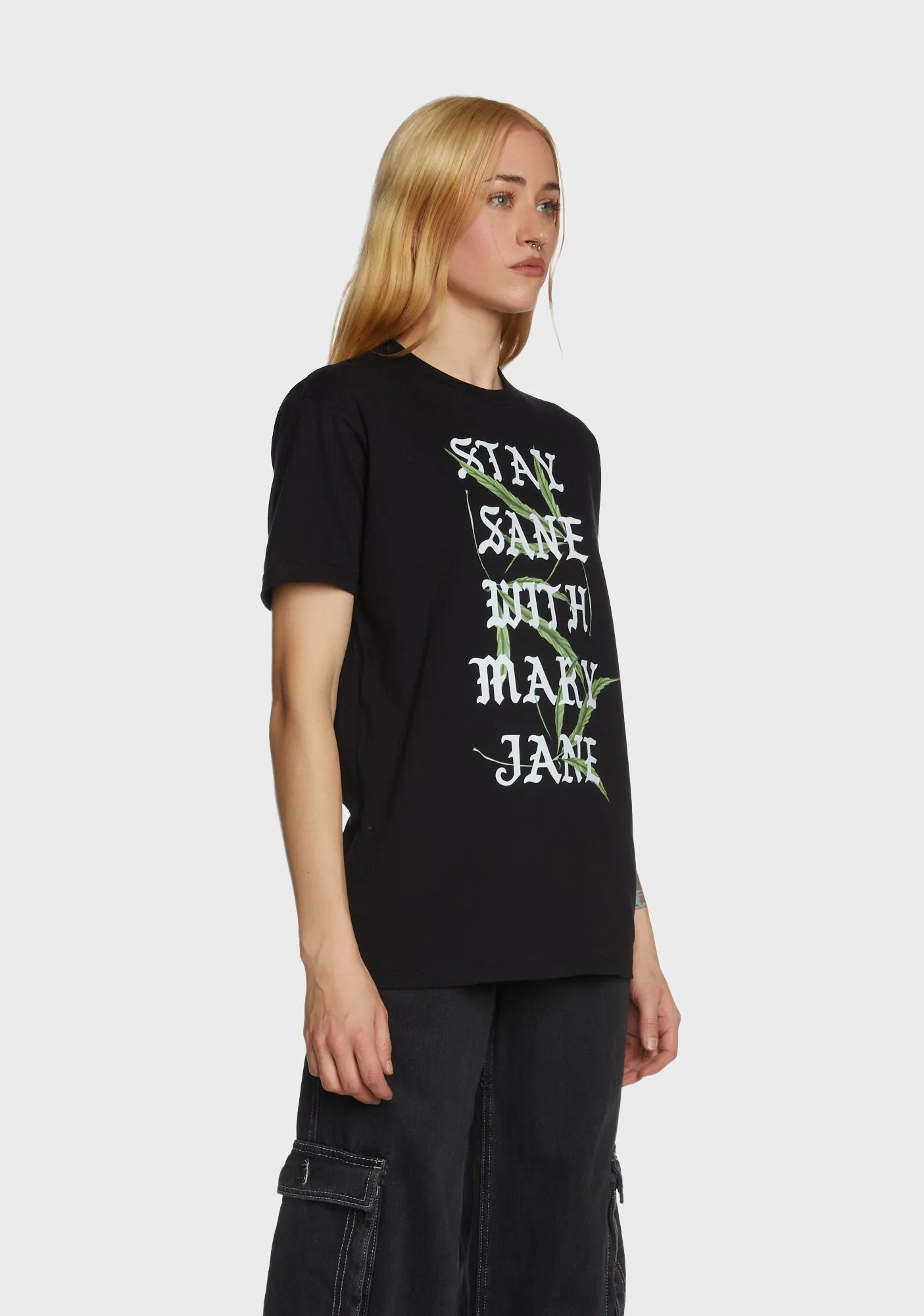 Stay Sane Graphic Tee sold by Dolls Kill product image thumbnail 4