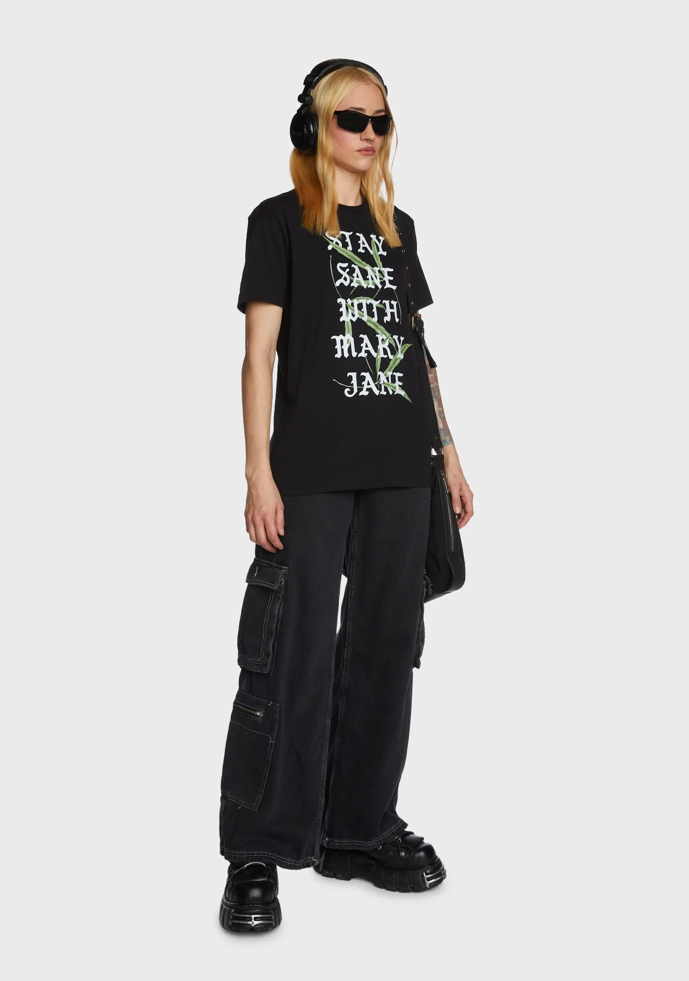 Stay Sane Graphic Tee sold by Dolls Kill product image thumbnail 3