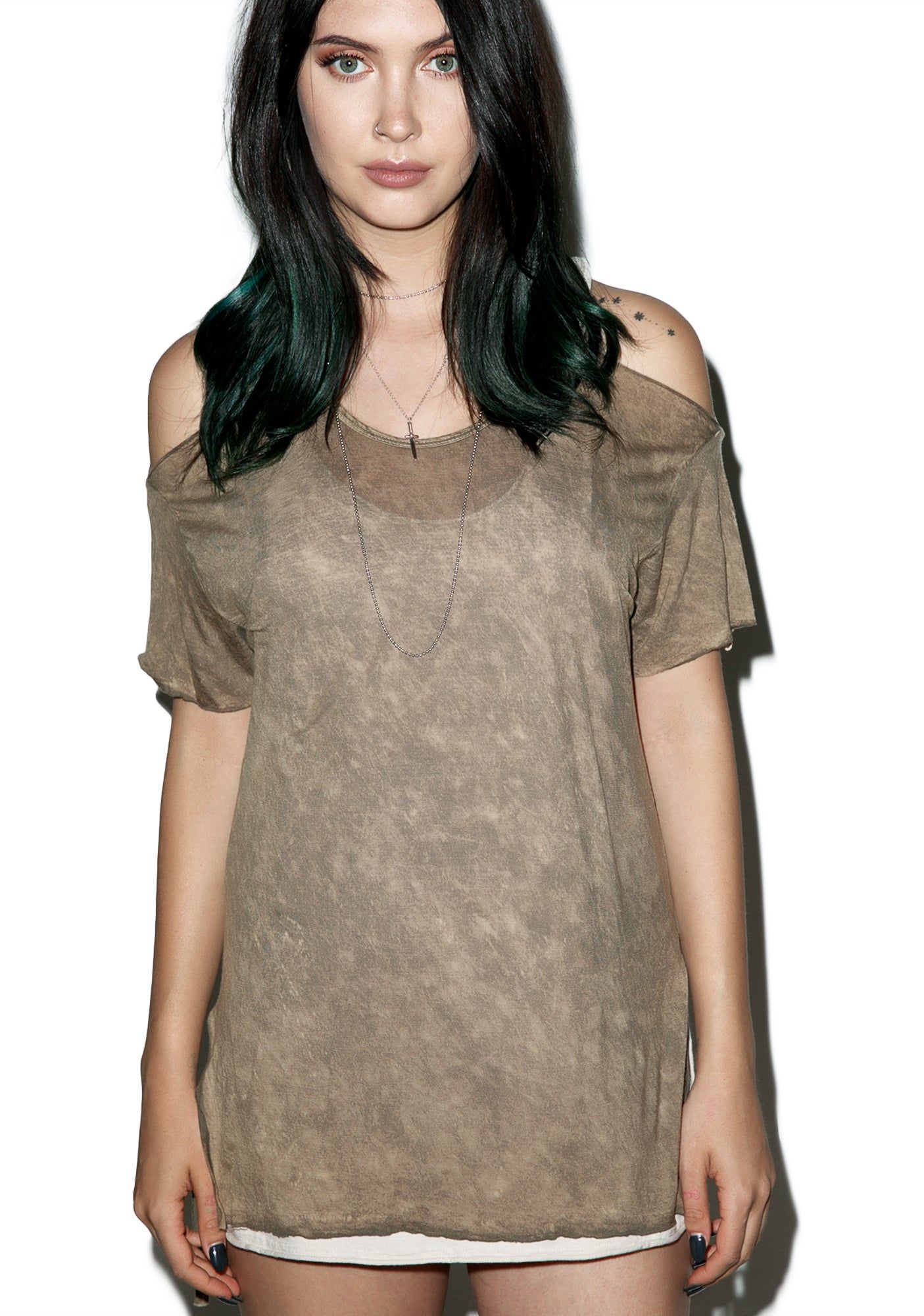 Cruel Intent Cold Shoulder Top sold by Dolls Kill product image thumbnail 3