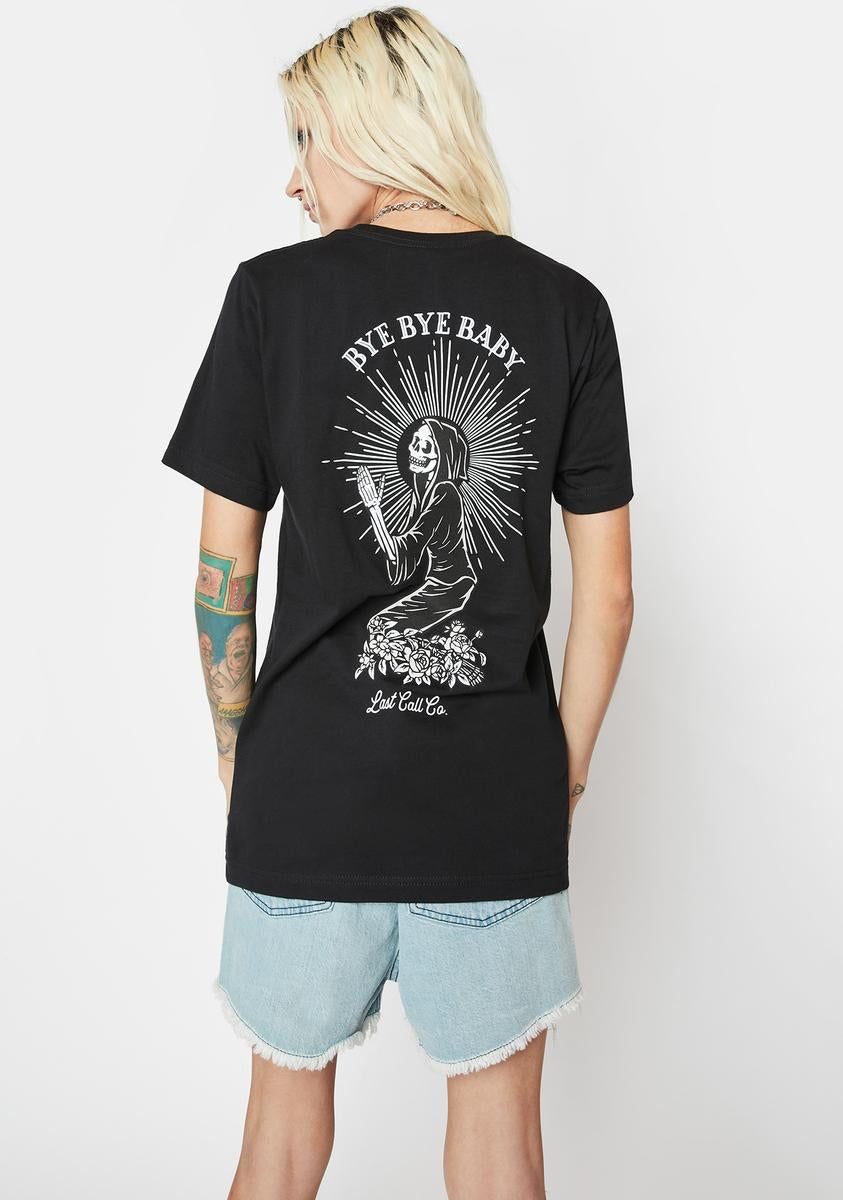 Bye Bye Baby Graphic Tee sold by Dolls Kill