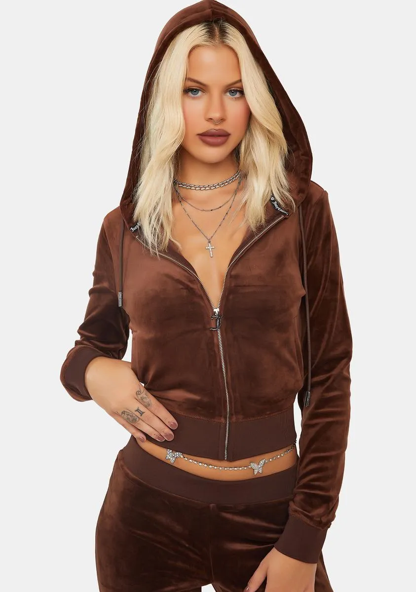 Brown Sugar OG Bling Hoodie sold by Dolls Kill product image thumbnail 4