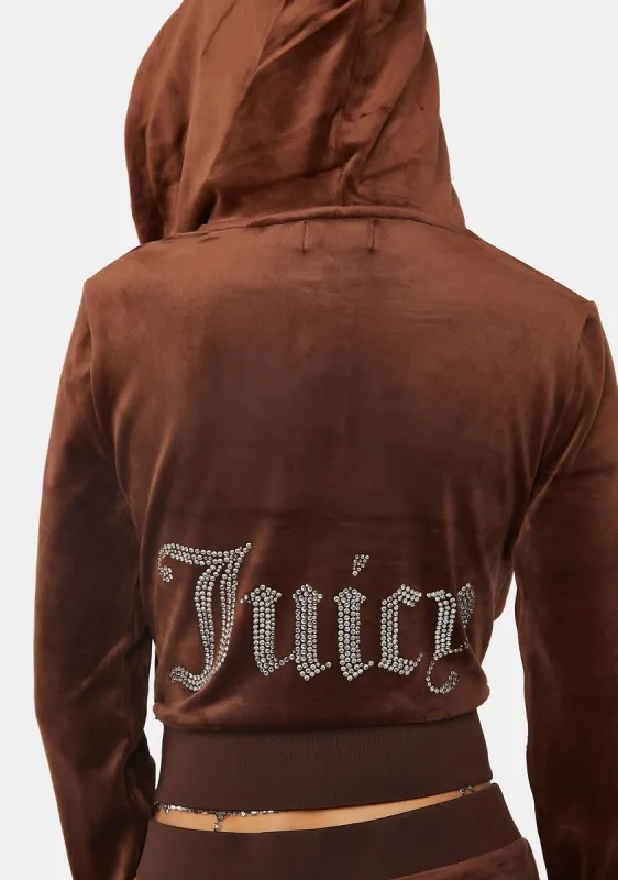 Brown Sugar OG Bling Hoodie sold by Dolls Kill