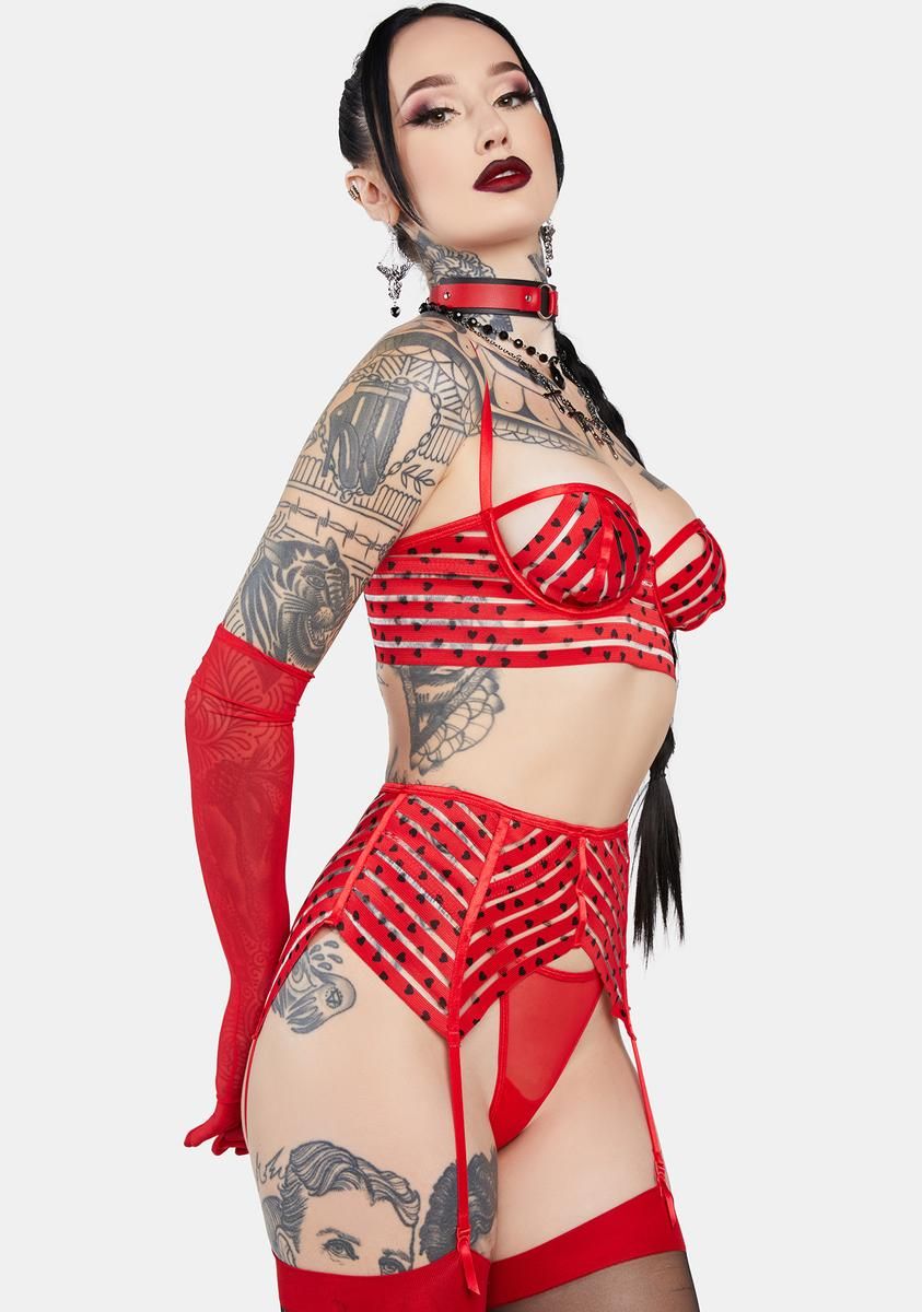 Pillow Talk Mesh Lingerie Set sold by Dolls Kill product image thumbnail 2