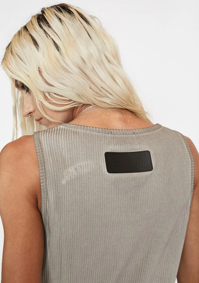 Filter Unisex Ribbed Tank Top sold by Dolls Kill product image thumbnail 4