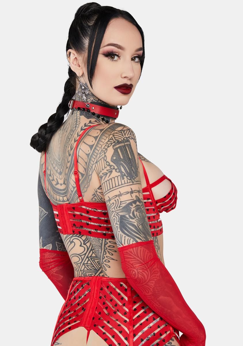 Pillow Talk Mesh Lingerie Set sold by Dolls Kill product image thumbnail 4