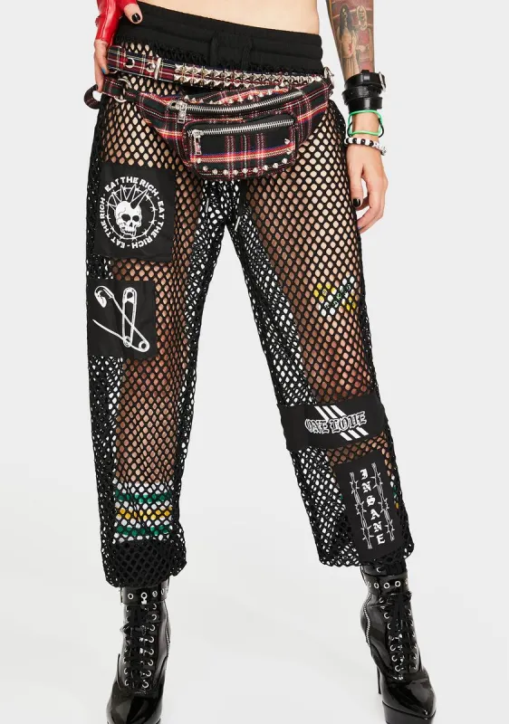 No Manners Jogger Sweatpants sold by Dolls Kill