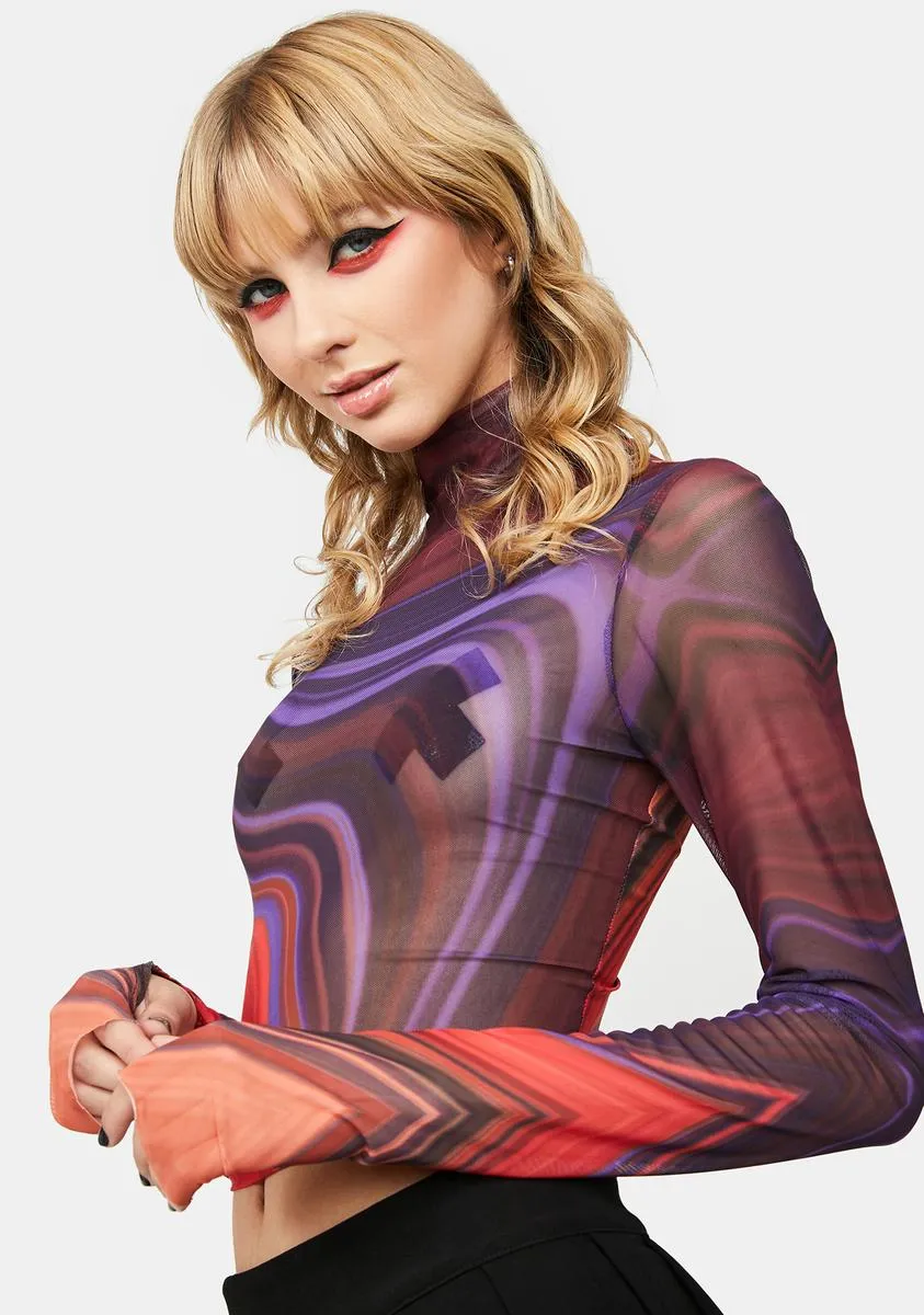 Zadie Mock Neck Crop Top sold by Dolls Kill product image thumbnail 2