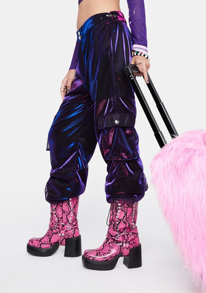 Lights So Bright Cargo Pants sold by Dolls Kill product image thumbnail 2