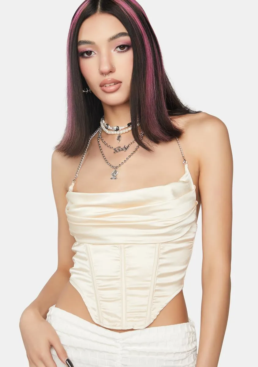 Stylized Chic Corset Top sold by Dolls Kill
