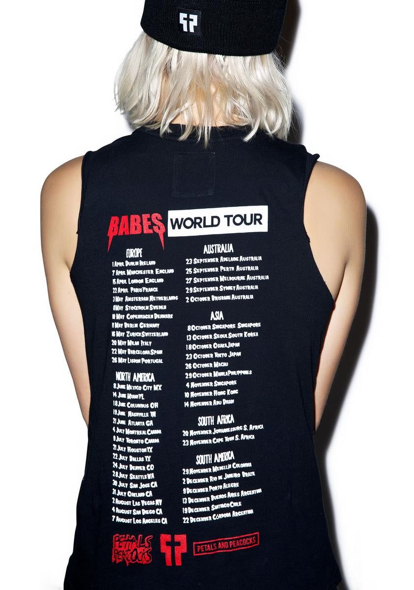Babes Tour Tank sold by Dolls Kill product image thumbnail 2