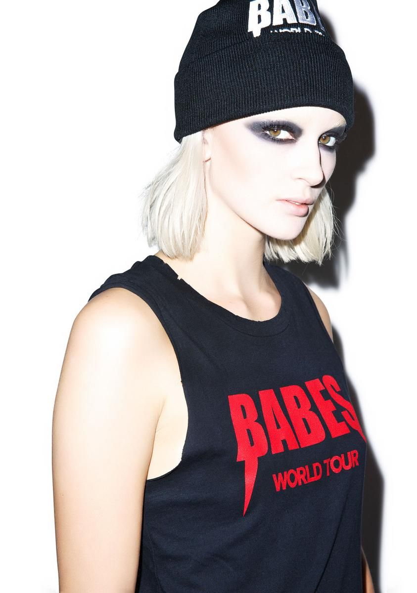 Babes Tour Tank sold by Dolls Kill product image thumbnail 3
