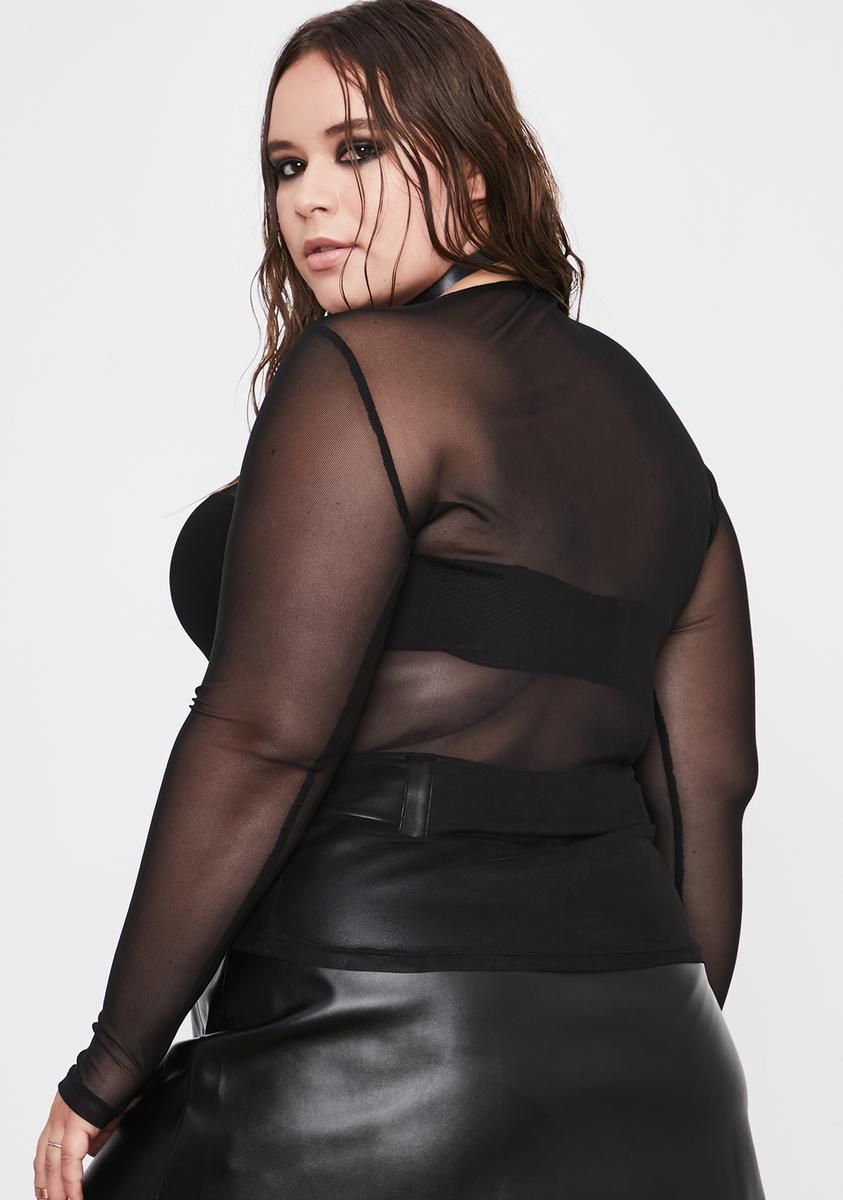 Gotta Kiss It Goodbye Mesh Top sold by Dolls Kill product image thumbnail 4