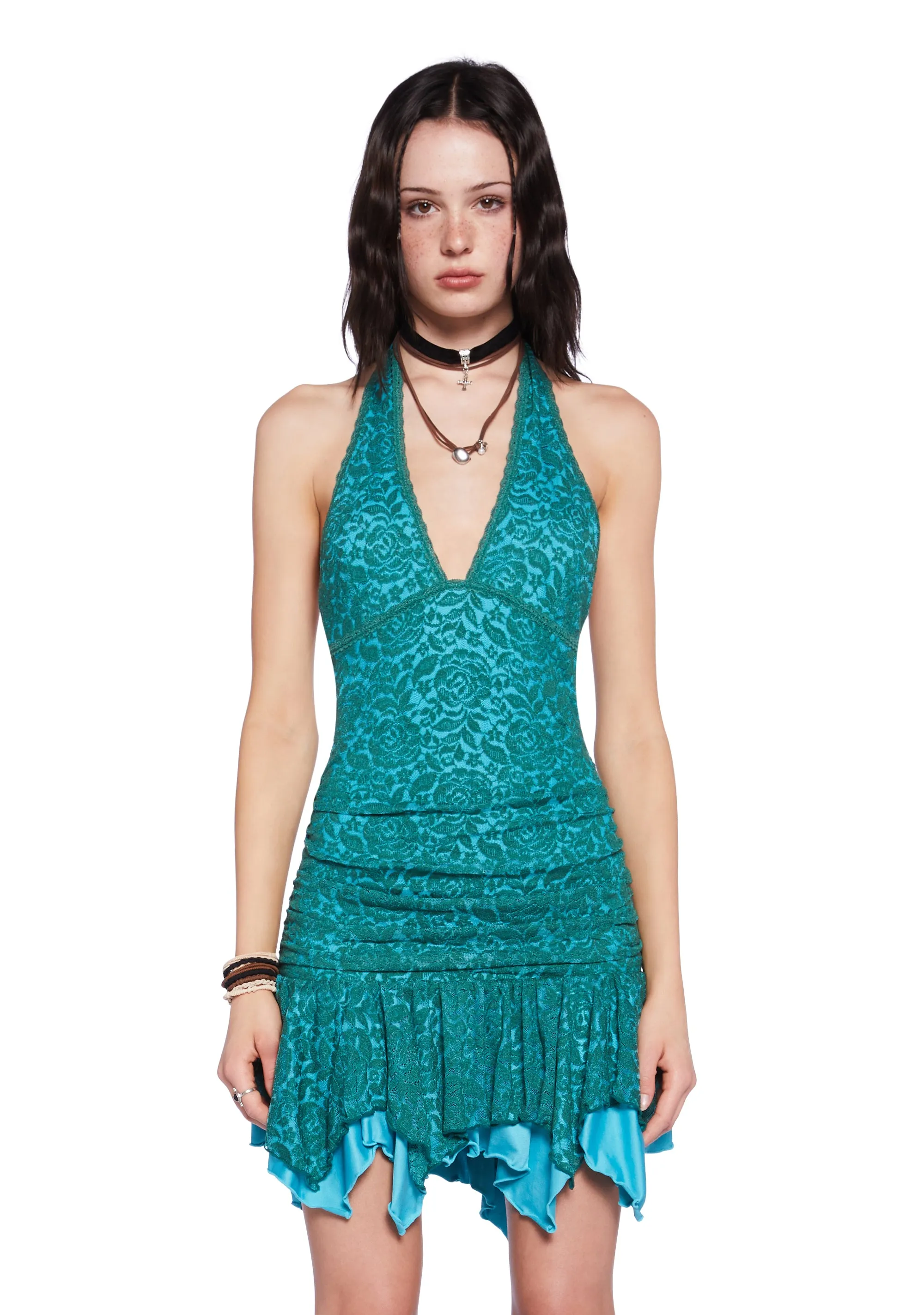 Tales Of Fantasy Mini Dress - Blue sold by Dolls Kill