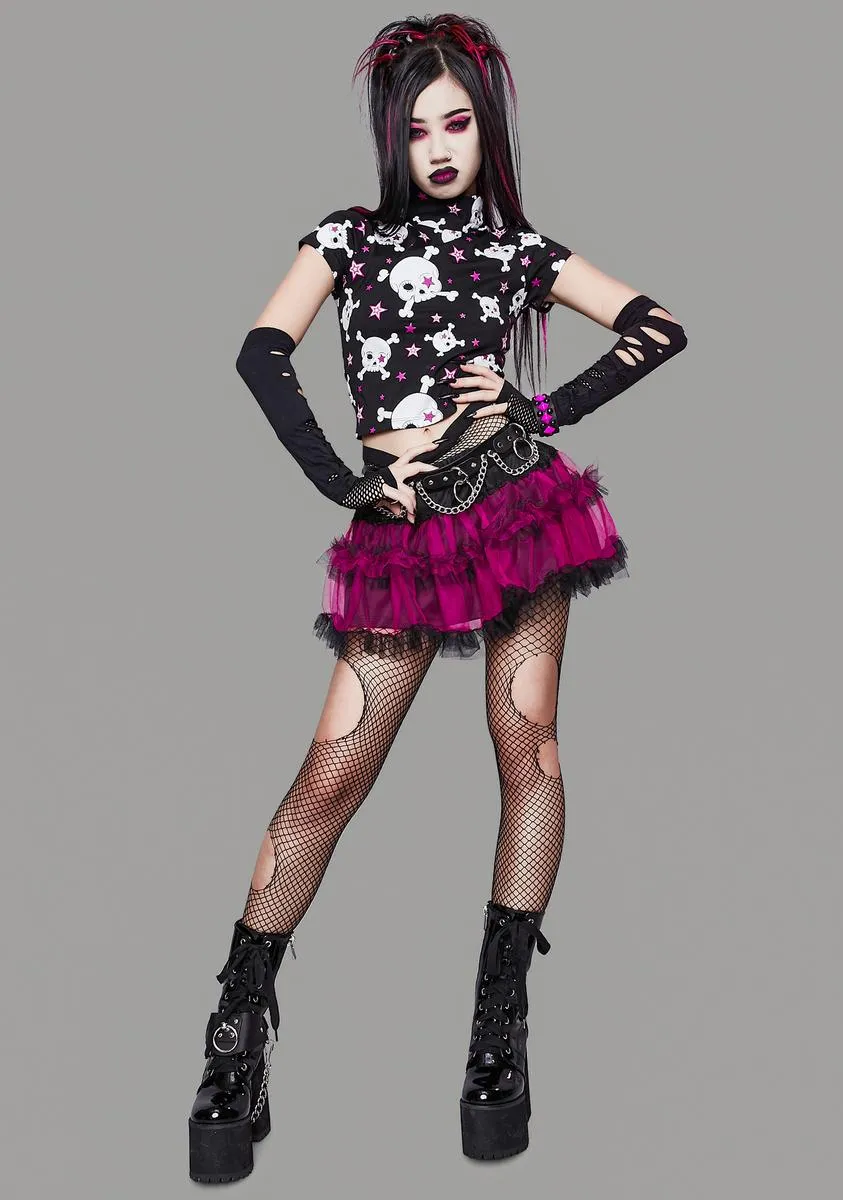 Start A Riot Mock Neck Top sold by Dolls Kill product image thumbnail 3