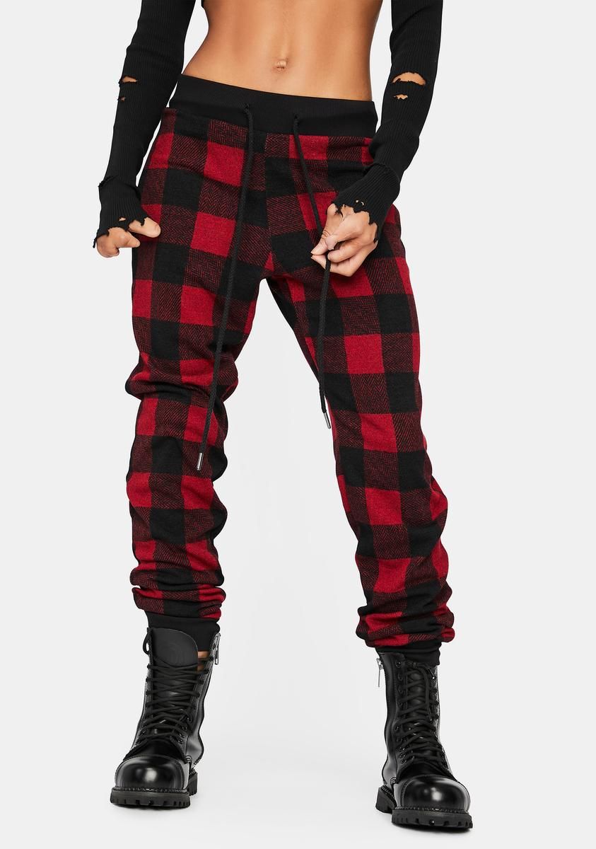 Plaid To Meet You Lounge Pants sold by Dolls Kill