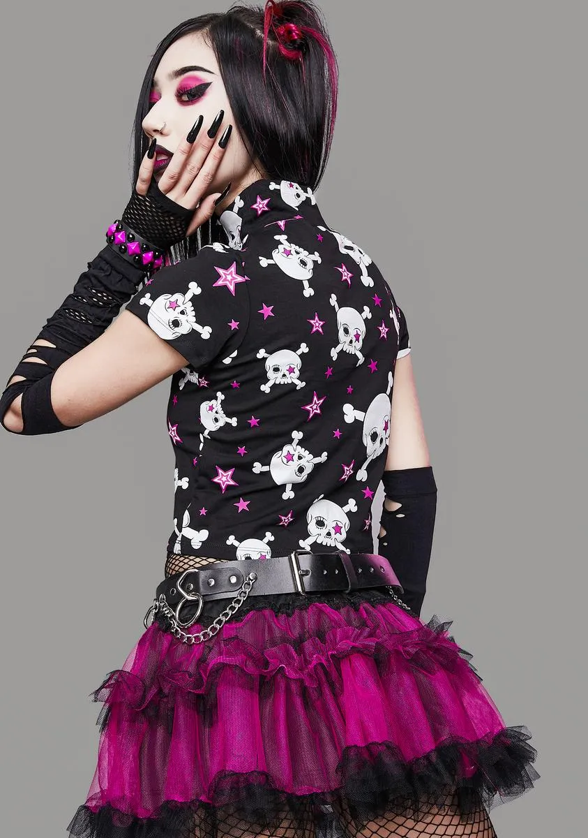 Start A Riot Mock Neck Top sold by Dolls Kill product image thumbnail 4