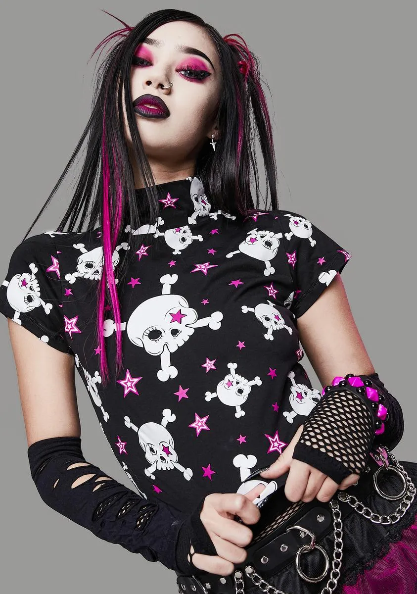 Start A Riot Mock Neck Top sold by Dolls Kill