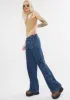 90's Blue Low Rise Cargo Jeans sold by Dolls Kill