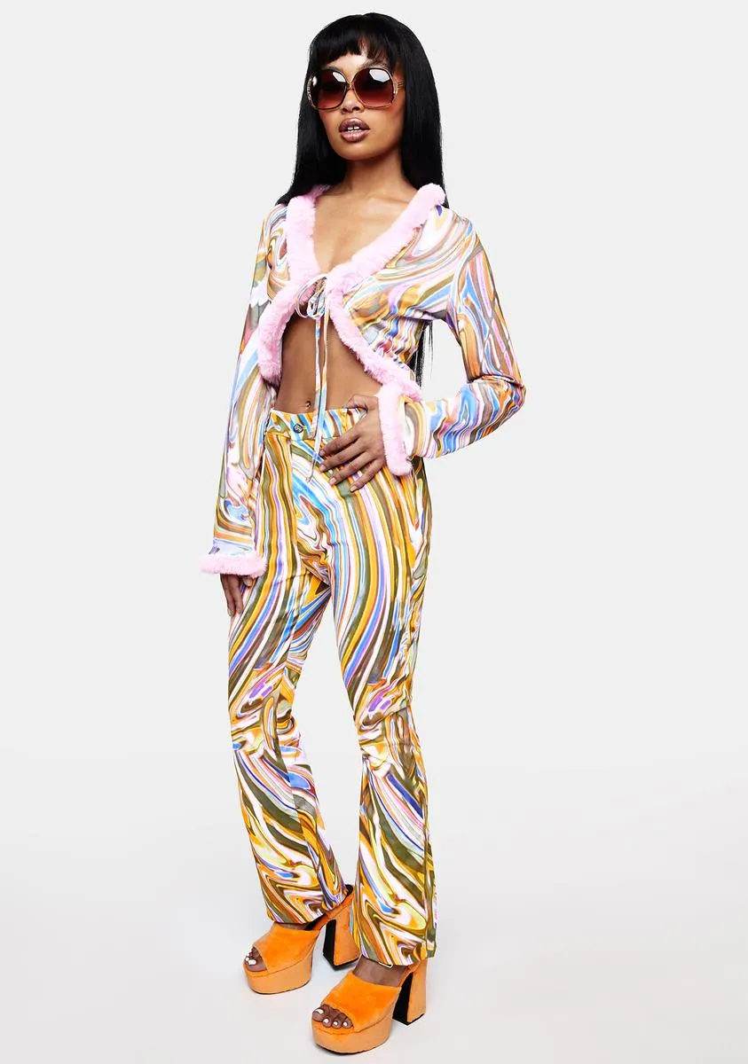 Unfaithful Swirl Print Trousers sold by Dolls Kill product image thumbnail 3