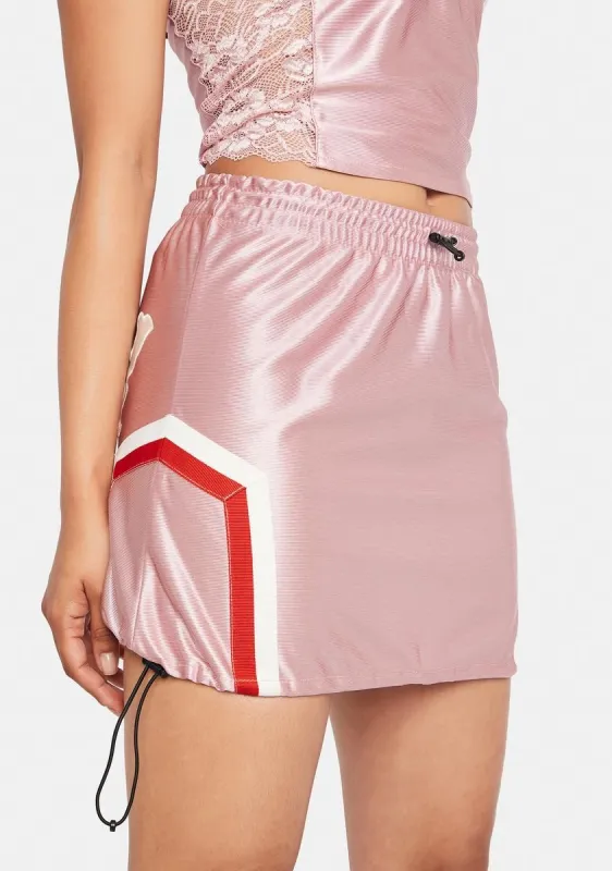 Pink Sport Mini Skirt sold by Dolls Kill