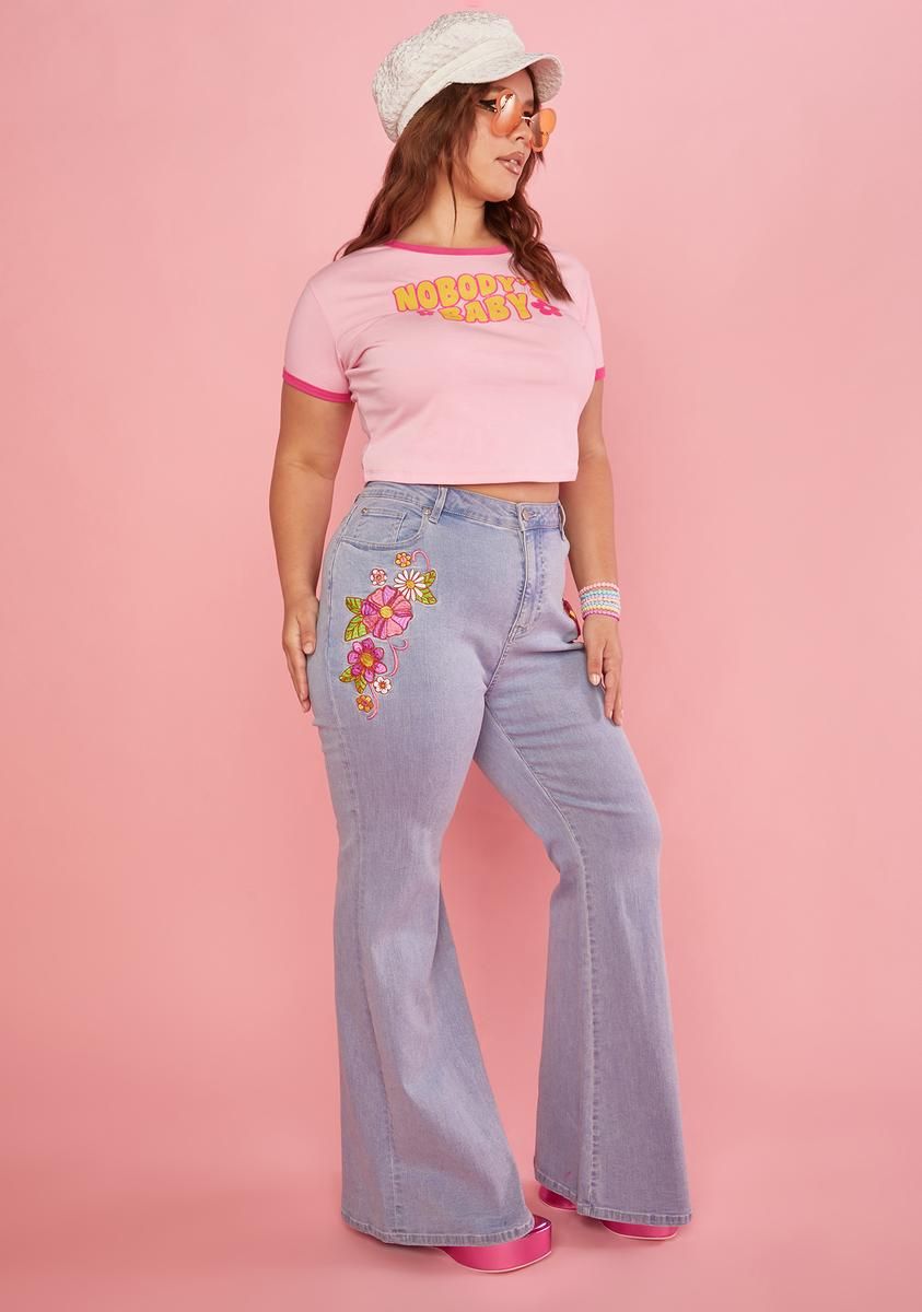 Plus Outta Sight Flare Jeans sold by Dolls Kill product image thumbnail 2